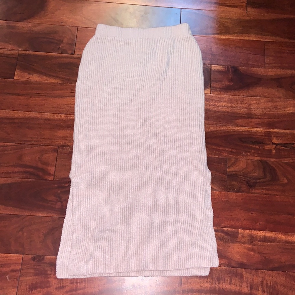 Long sweater skirt